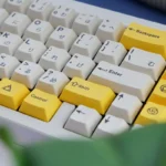 GMK Serika Clone Keycaps Set Japanese White Yellow Cherry