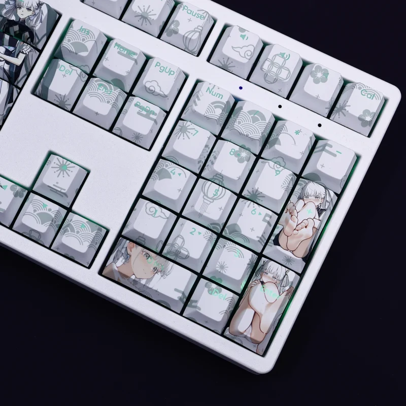 Jinhsi Wuthering Waves Game Keycaps Set Backlit White PBT - Image 5