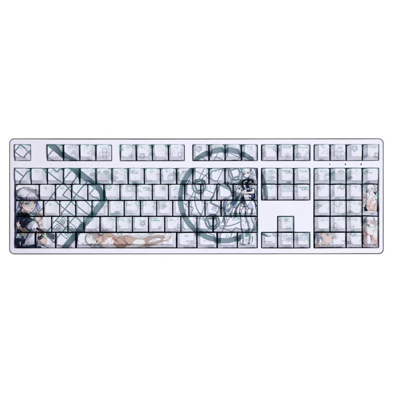 Jinhsi Wuthering Waves Game Keycaps Set Backlit White PBT - Image 2