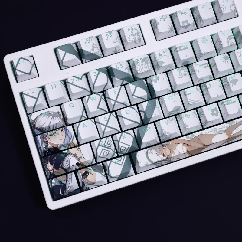 Jinhsi Wuthering Waves Game Keycaps Set Backlit White PBT - Image 3