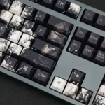 Black Myth Wukong Game Keycaps Set Black White PBT