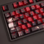 Tsukatsuki Rio Blue Archive Game Keycaps Set Black Red PBT