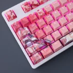 Yae Miko Genshin Impact Keycaps Set Backlit Pink PBT