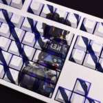 Zhu Yuan Zenless Zone Zero Keycaps Set Game White Blue PBT