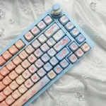 Cute Dream Beach Keycaps Set Blue Pink Gradient Ocean PBT