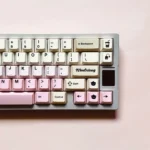 GMK Momo Oolong Clone Keycaps Set Tea Beige Pink PBT