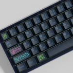 GMK NightLife Clone Keycaps Set Japanese Blue on Black PBT