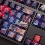 Silver Wolf Honkai Star Rail Keycaps Set Backlit Anime PBT