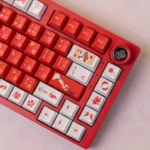 Sparkle Honkai Star Rail Keycaps Set Japanese Red White PBT