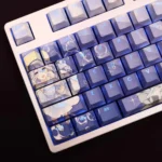 Takamiya Mio Date A Live Keycaps Set Anime Backlit Blue PBT