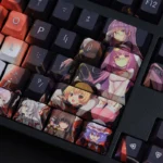 Touhou Project Keycaps Set Anime Game Black Cherry PBT