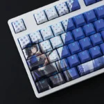 Yang Yang Wuthering Waves Keycaps Set Backlit Blue White PBT