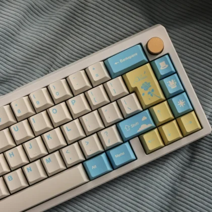 Alice in Wonderland Keycaps Set Bloue White Cherry PBT