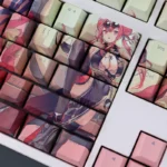 Bremerton Azur Lane Keycaps Set Game Pink Backlit PBT