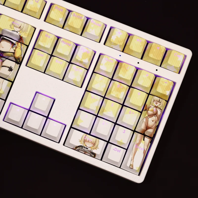 Elegg NIKKE Keycaps Set Goddess of Victory Yellow Backlit PBT - Image 4