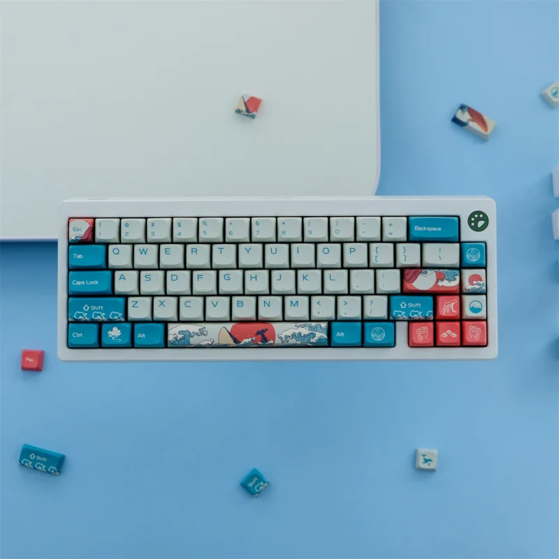 GMK Coral Sea Clone Keycaps Set Japanese Waves XDA PBT - Image 10