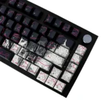 GMK Graffiti Clone Keycaps Set Black Pink Topography Cherry PBT