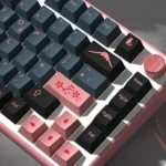 GMK Night Sakura Clone Keycaps Set English UK Pink Grey PBT