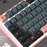 GMK Night Sakura Clone Keycaps Set French FR Pink Grey PBT