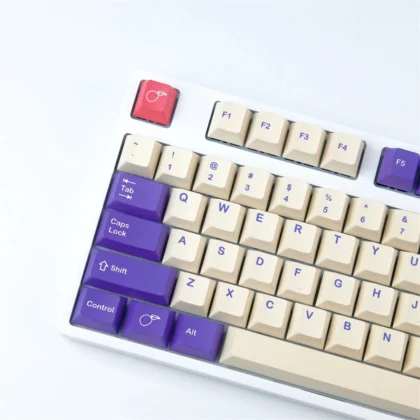 GMK Plum Clone Keycaps Set Puple Beige Cherry PBT