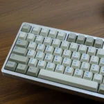 GMK Retro Greek Keycaps Set Light Grey Blue Cherry PBT