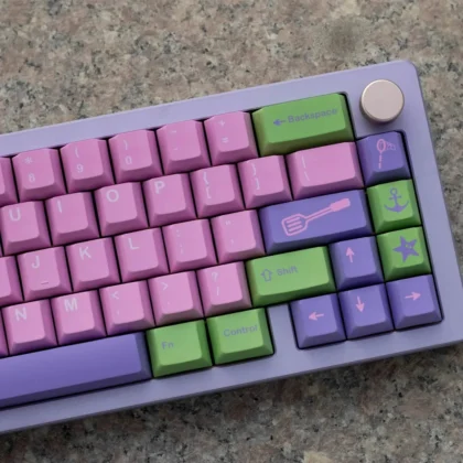 GMK Star Clone Keycaps Set Pink Green Purple Cherry PBT