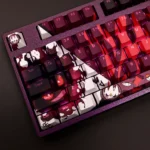 Gengar Pokemon Keycaps Set Backlit Purple Red PBT