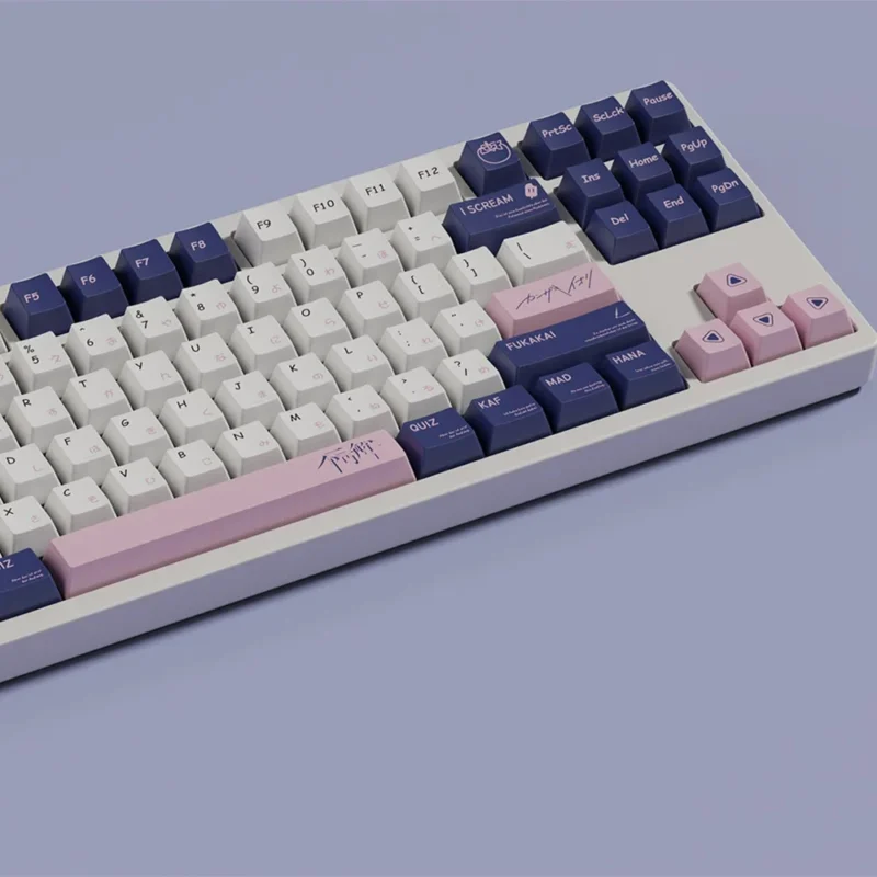 KAF Keycaps Set Youtuber Japanese Blue Pink Cherry PBT - Image 4