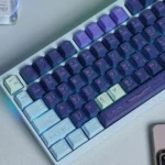 Neon Abyss Keycaps Set Blue Pink Purple Cyberpunk Cherry PBT