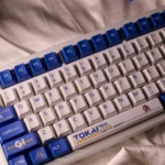 Tokai Teio Uma Musume Keycaps Set Pretty Derby Blue White PBT