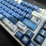 Tsubaki Aoyagi D4DJ Rondo Keycaps Set Blue White Cherry PBT