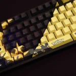 Umbreon Pokemon Keycaps Set Backlit Yellow Black PBT