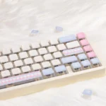 Cute Amusement Park Keycaps Set Sidelit Pink Blue Kawaii PBT