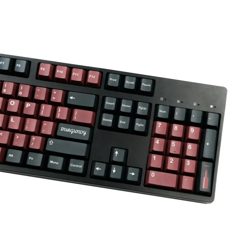 GMK Burgundy Clone Keycaps Set Black Red Cherry PBT - Image 8