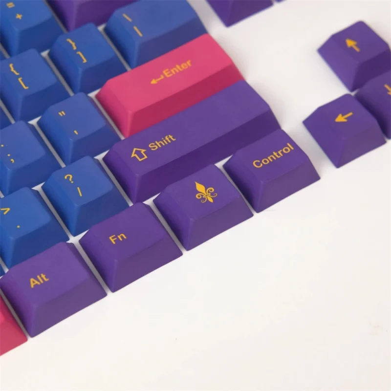 GMK Litchi Clone Keycaps Set Blue Purple Yellow Cherry PBT - Image 7