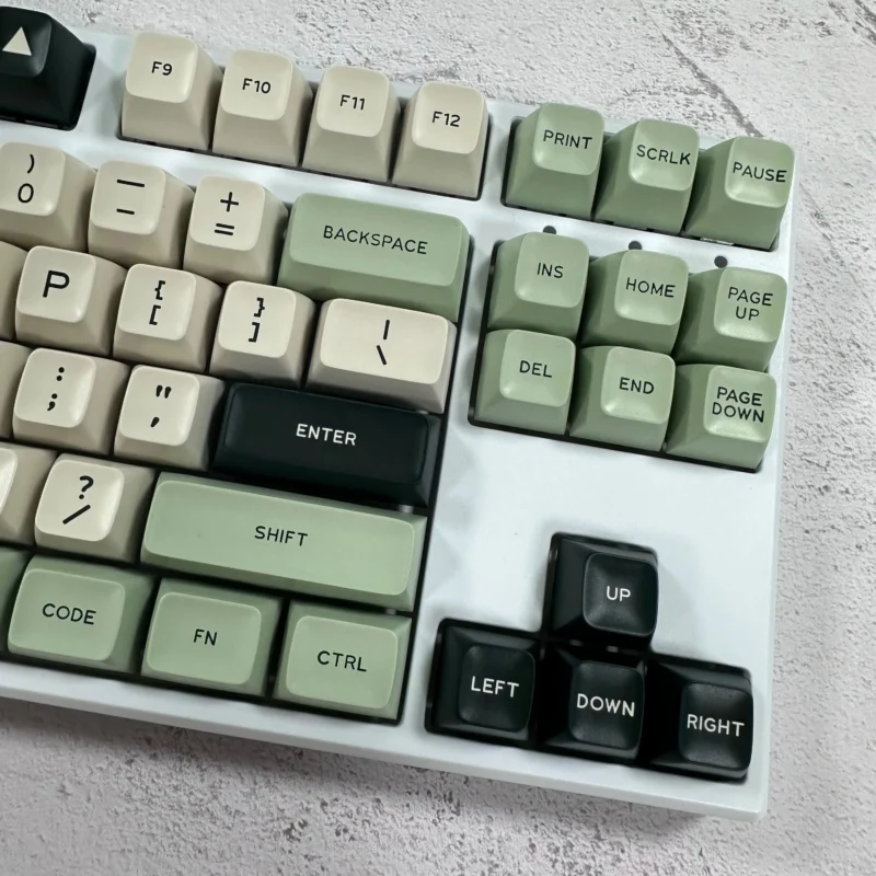 GMK Matcha Boo Clone Keycaps Set Green White ABS Doubleshot - Image 3