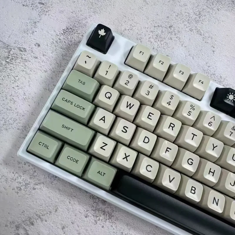 GMK Matcha Boo Clone Keycaps Set Green White ABS Doubleshot - Image 7