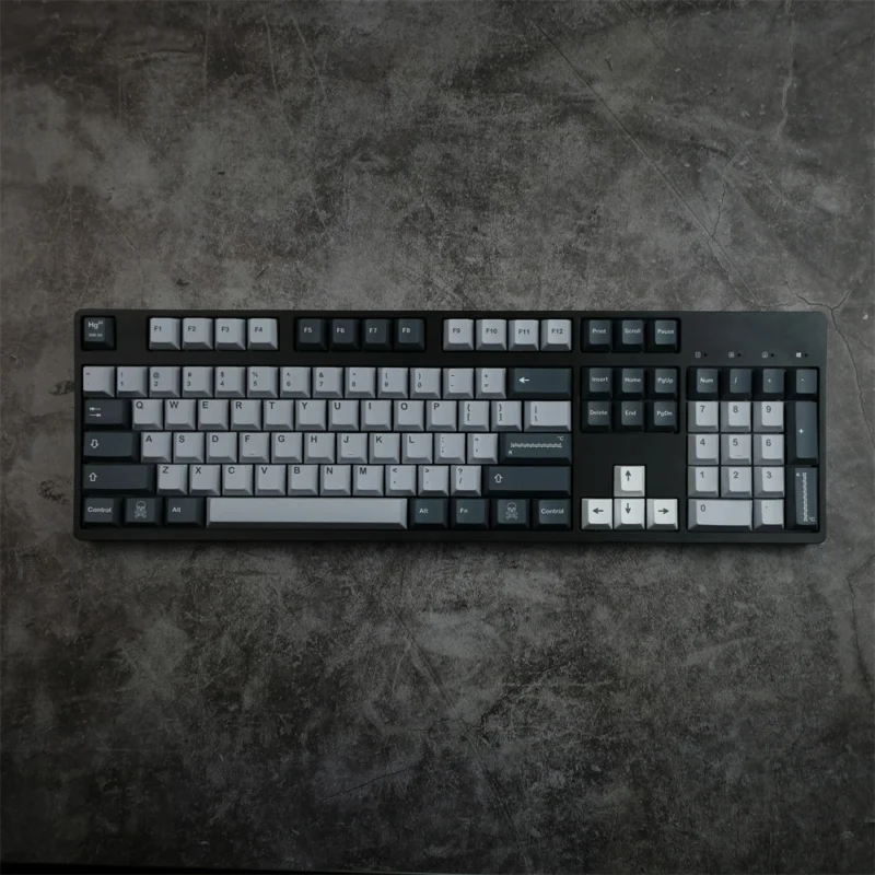 GMK Mercury Clone Keycaps Set Black White Cherry PBT - Image 6