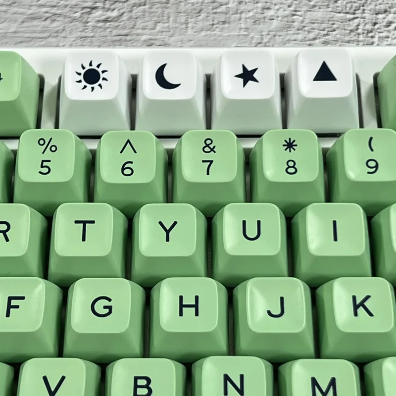 GMK Mint Clone Keycaps Set Green Blue SA Double Shot ABS - Image 5