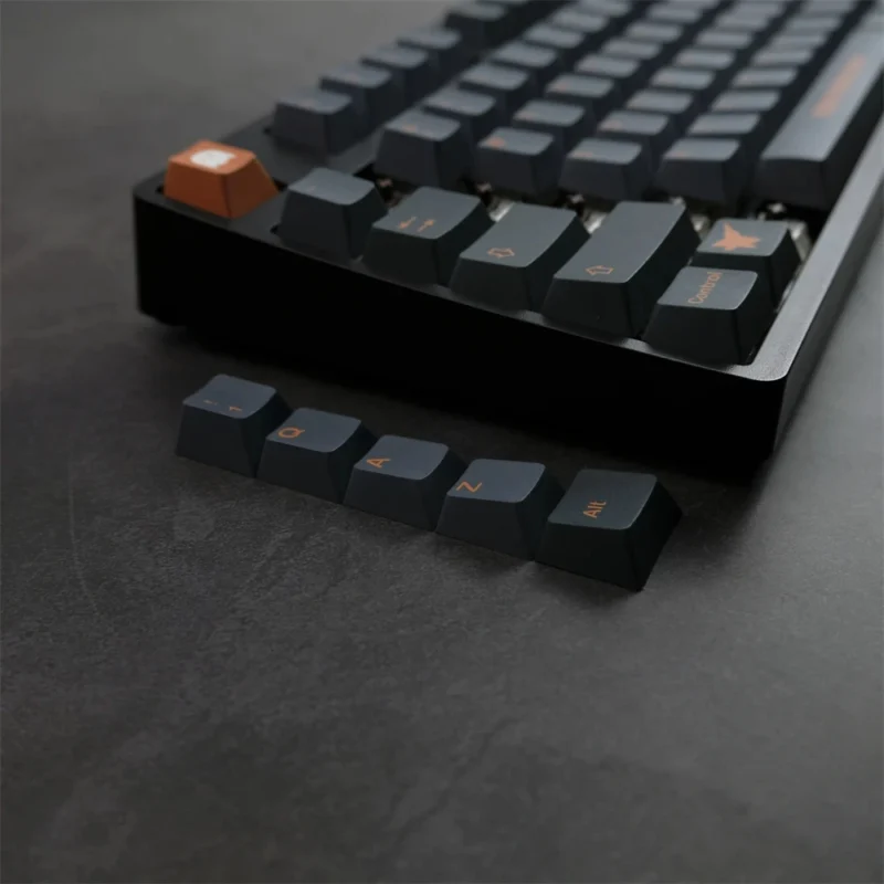 GMK Stealth Clone Keycaps Set Plane Black Brown Cherry PBT - Image 9