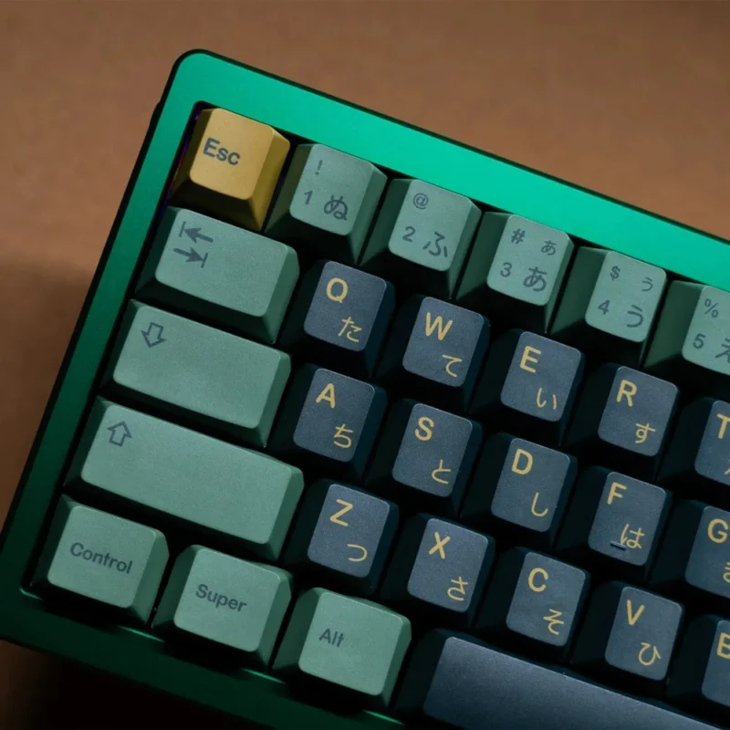 Libra Zodiac Keycaps Set Green Yellow Cherry PBT