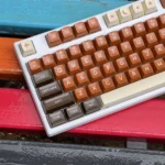 Rich Coffee Keycaps Set Brown Beige SA Double shot ABS